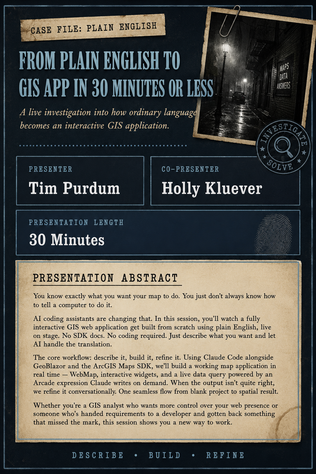 From Plain English to GIS App in 30 Minutes or Less